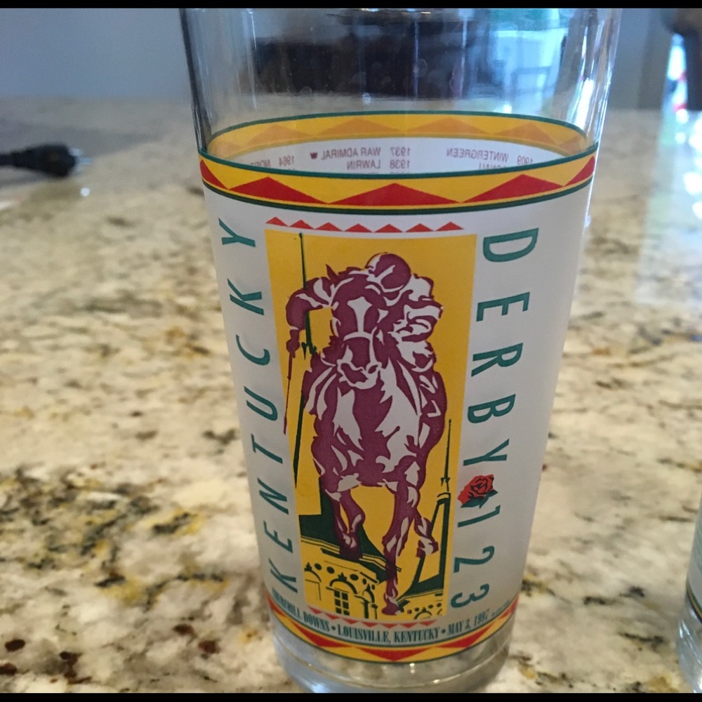 Kentucky Derby Mint Julep Glasses 123 & 125 yrs.